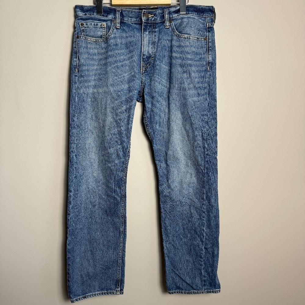 Banana Republic Factory Men's Slim Denim Blue Jeans Size‎ 34 x 30 (Check Actual)